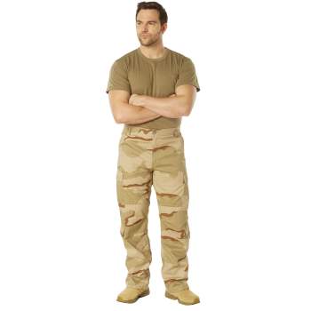 Vintage Paratrooper Fatigue Pants 3 Color Desert Camouflage