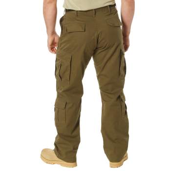 Vintage Paratrooper Fatigue Pants Russet Brown