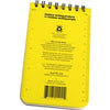 Rite in the Rain 112 All Weather EMS Vital Stats Notebook Yellow 4"x6"