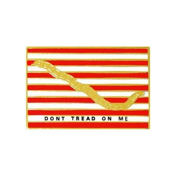 First Navy Jack Don't Tread On Me Flag Hat Pin (7/8 Inch)