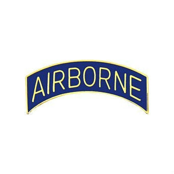 Blue Airborne Tab Hat Pin (1 1/4 Inch)