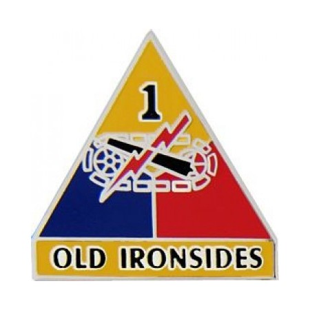 1st Armored Division "Old Ironsides" Hat Pin (1 Inch)
