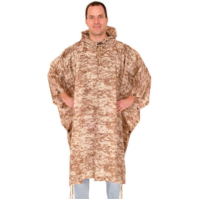 Camouflage Ripstop Poncho