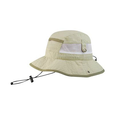 Juniper Taslon UV Pocket Bucket Hat Khaki