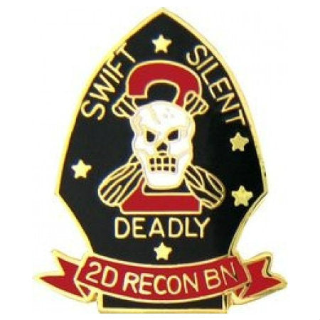 2nd Marine Recon Division Hat Pin (1 Inch)