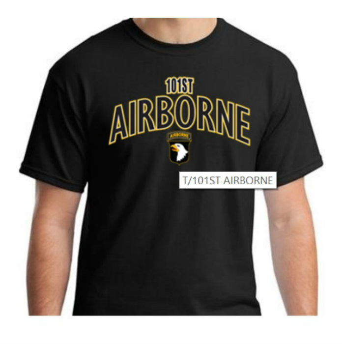 101st Airborne T-Shirt Black - Indy Army Navy