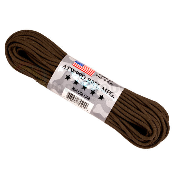 100Ft 550 Paracord Brown - Army Navy Gear