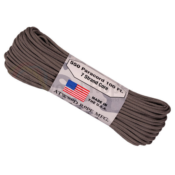 100Ft 550 Paracord Graphite - Indy Army Navy