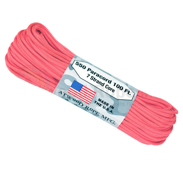 100Ft 550 Paracord Pink - Army Navy Gear