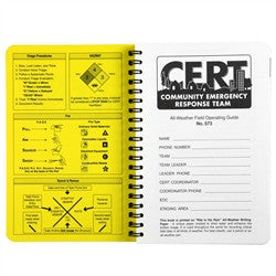 Rite in the Rain 573 All Weather CERT Field Operating Guide