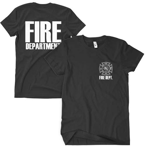 Fire Department T-Shirt Black