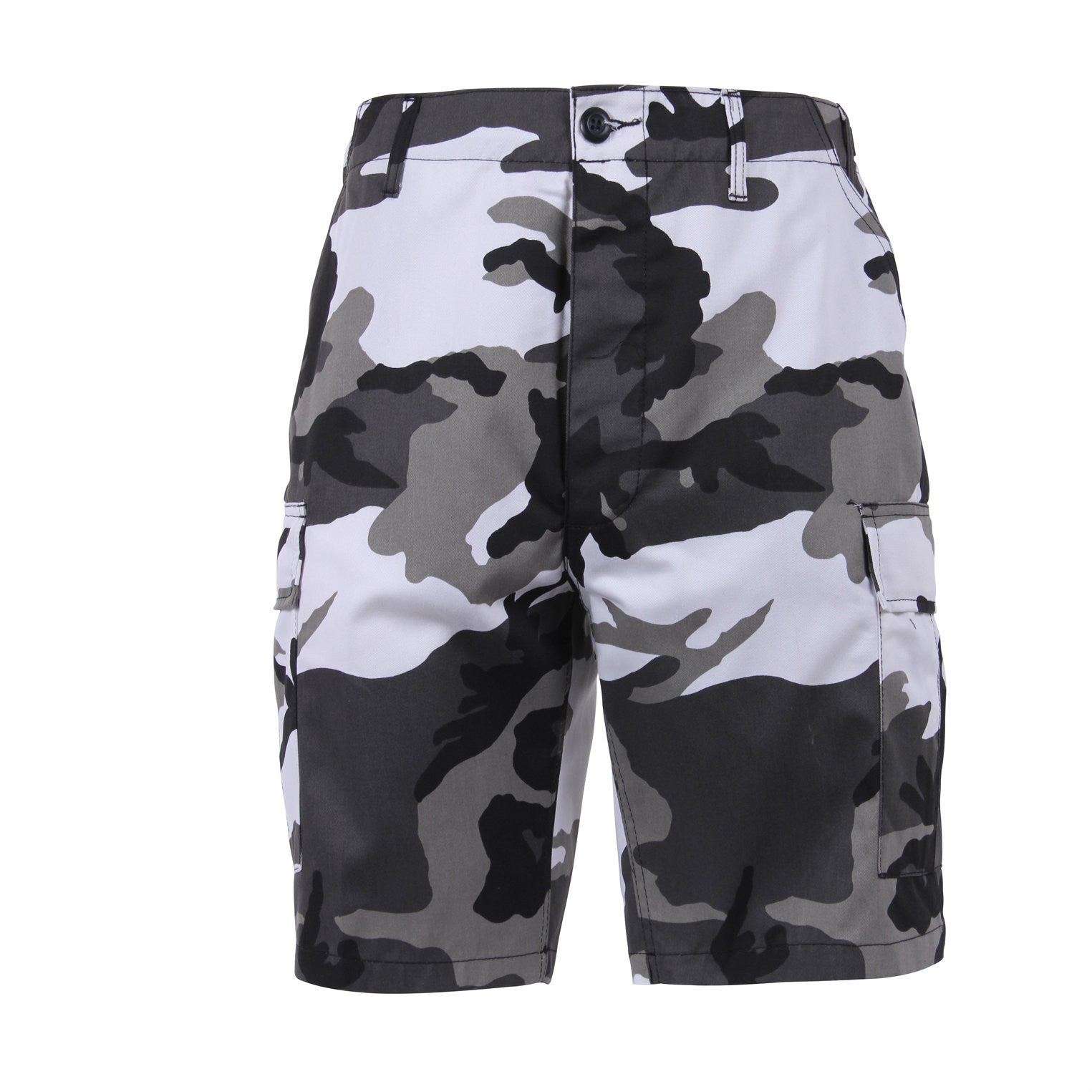 Men's Vintage City Camouflage Utility Cargo Shorts - Black and White C –  Grunt Force