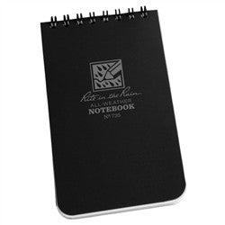 Rite in the Rain 735 All Weather Universal Notebook Black 3"x5"