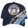Blue Barbwire Air Force Crest Embroidered Hat