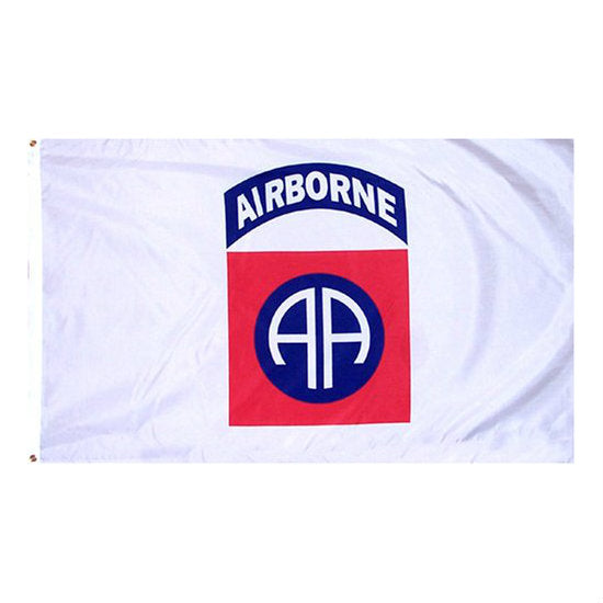 White 82nd Airborne Flag 3' x 5' - Indy Army Navy