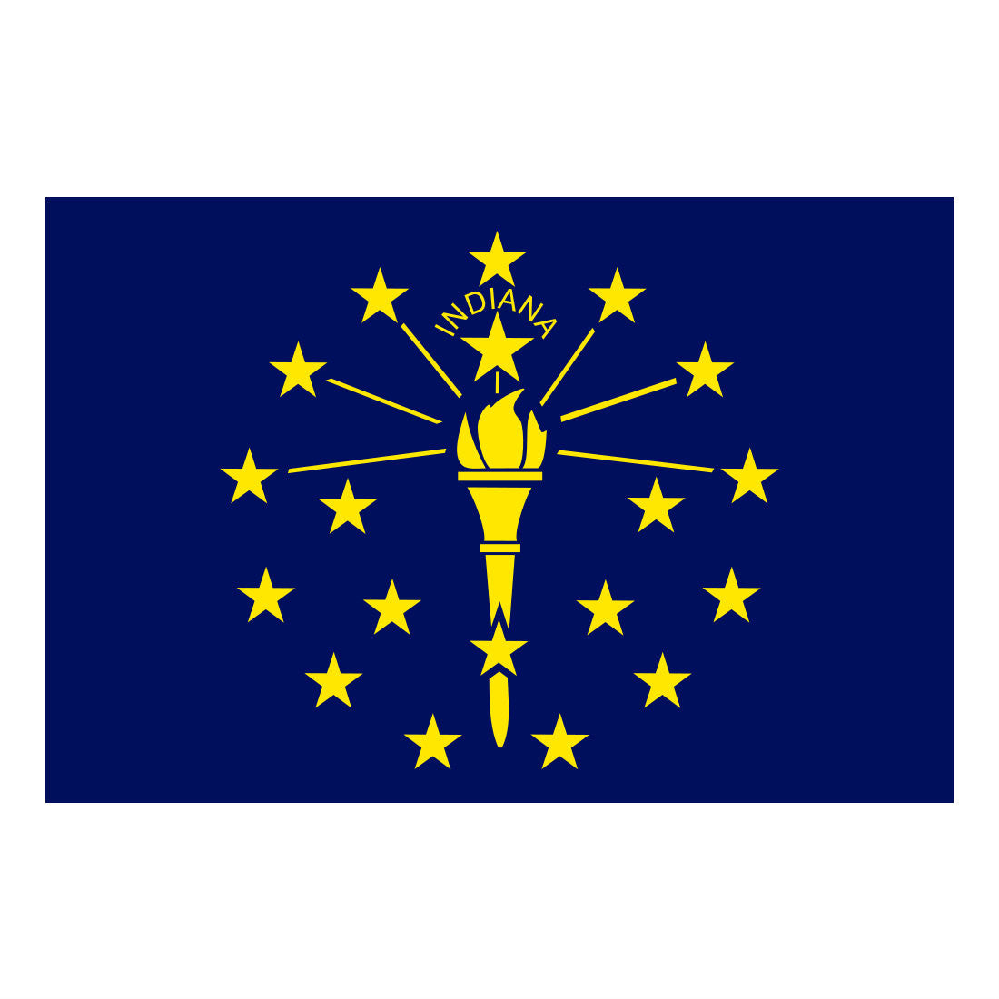 Indiana State Flag 3'x5'
