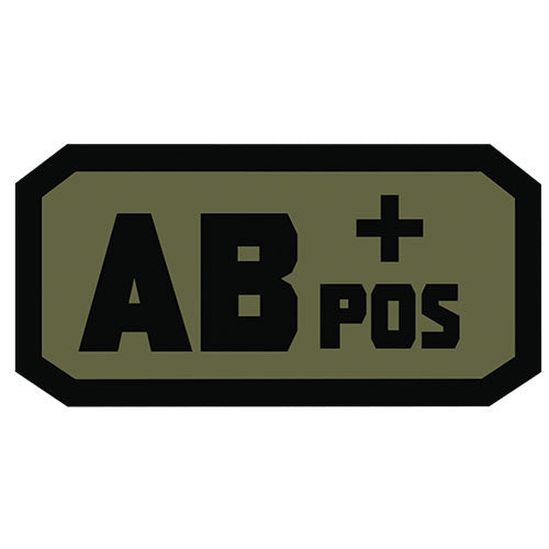 Blood Type Hook & Loop Patch - Army Navy Gear