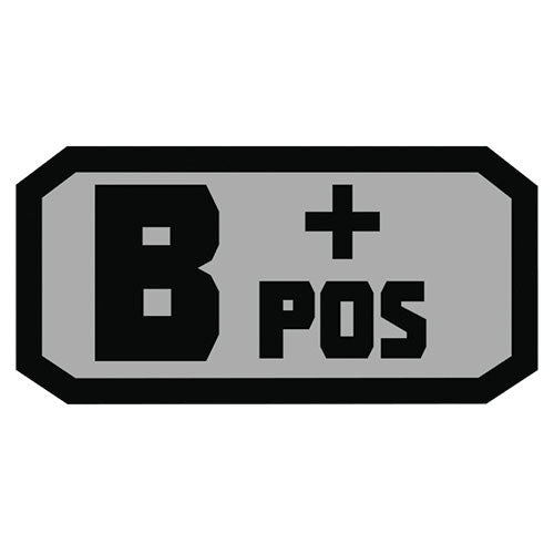 Neg Pos Blood Type Patches Embroidery Military Tactics Badge For