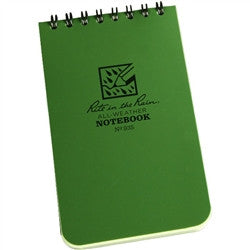 Rite in the Rain 935 All Weather Universal Notebook Green 3"x5"