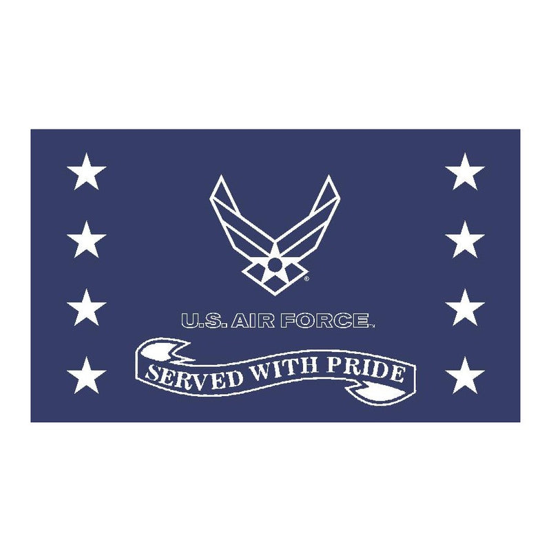 Air Force Served With Pride Flag 3' x 5'
