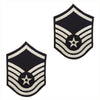 Air Force Silver / Blue Master Sergeant Chevron Set Male (1 Pair)