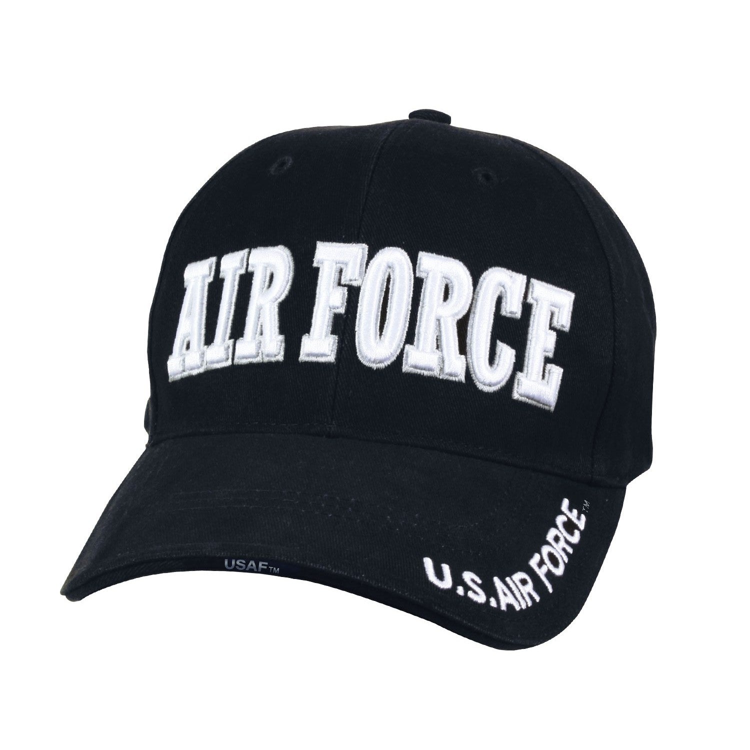 3D Embroidered Air Force Text Hat Navy Blue