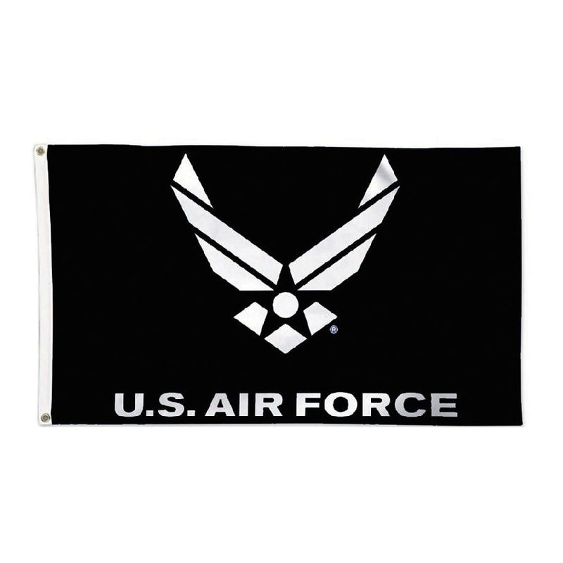 Air Force Wing Flag Black 3' x 5'
