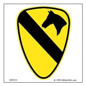 Army 1st Cavalry Decal