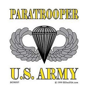 Army Paratrooper Jump Wing Decal