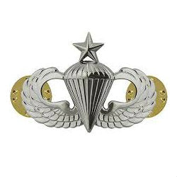 Army Senior Parachutist (Jump Wings) Badge No Shine