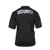 Security Polo Shirt With Printed Badge - Black