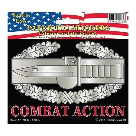 Combat Action Badge Bumper Sticker