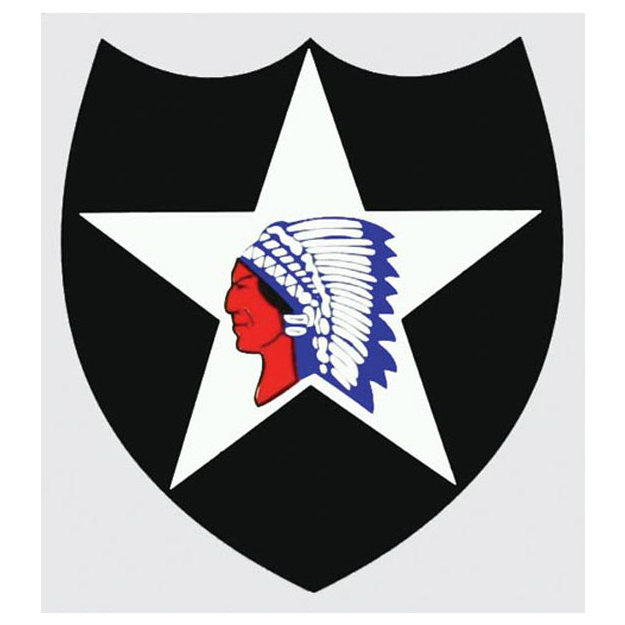 2nd Infantry Division / Indian Head Decal - Indy Army Navy