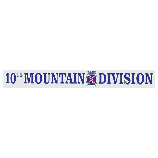 10th Mountain Division Window Strip Decal - Indy Army Navy