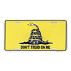 Yellow Gadsden Don't Tread License Plate