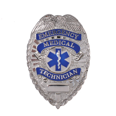 Emergency Medical Technician Badge Silver