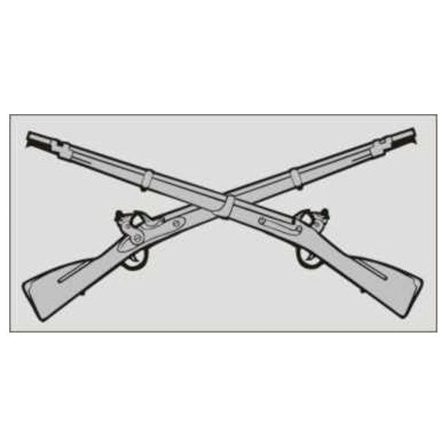 Infantry Crossed Rifles Decal