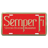 Semper Fi US Marine Metal License Plate