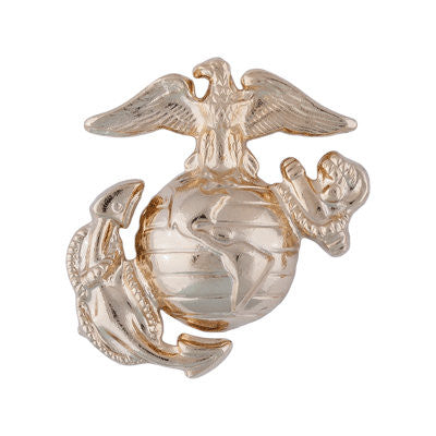 Marine Enlisted EGA Collar Insignia No Shine (Pin Back) (1 Pair)