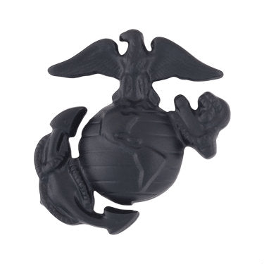 Marine EGA Collar Insignia Black (Pin Back) (1Pair)