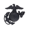 Marine Officer Service Cap Device Black (Large)
