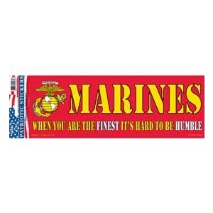 Marines When Finest Bumper Sticker