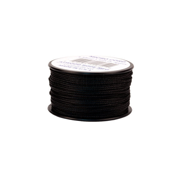 125Ft 1.18mm Micro Cord Black - Indy Army Navy
