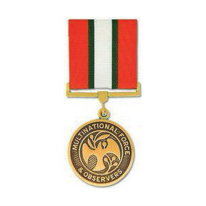 Multinational Force and Observers Medal Anodized