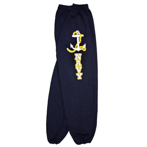 Navy Anchor Sweatpants Navy - Indy Army Navy