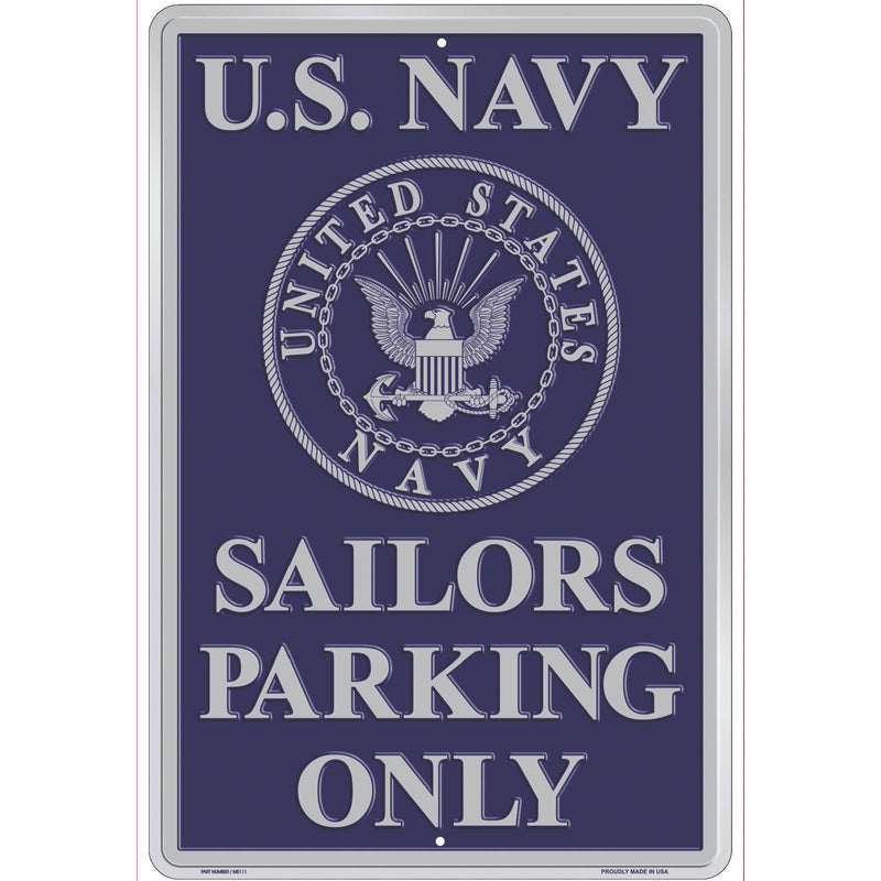Navy Sailors Parking Only Parking Sign - Indy Army Navy