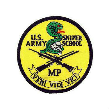 Army Sniper School Patch Color