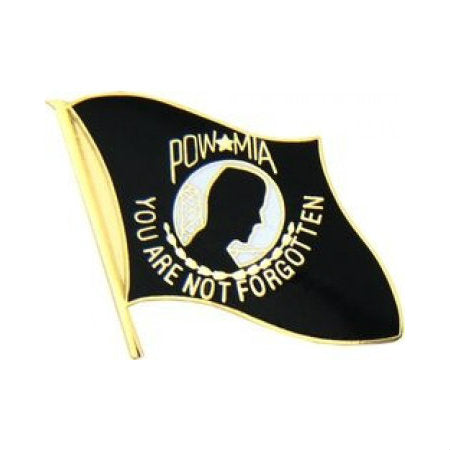 POW MIA Flag Hat Pin (1 Inch)