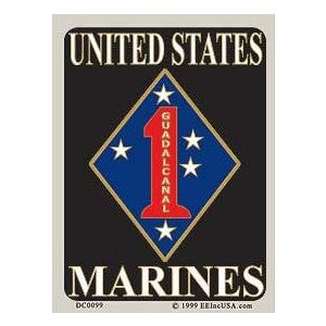 Prism 1st Marine Division Decal