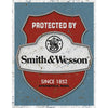 Smith & Wesson Protected By Tin Sign